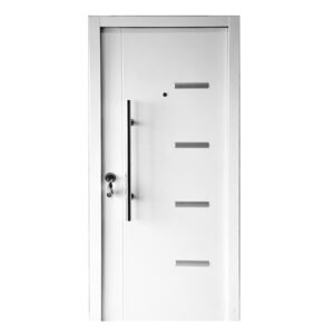 Puerta de seguridad barral blanca alto 2,05m ancho 96cm