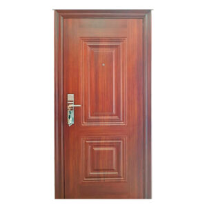 Puerta Multianclaje de seguridad mod 2 tableros marron alto 2,05m ancho 96cm