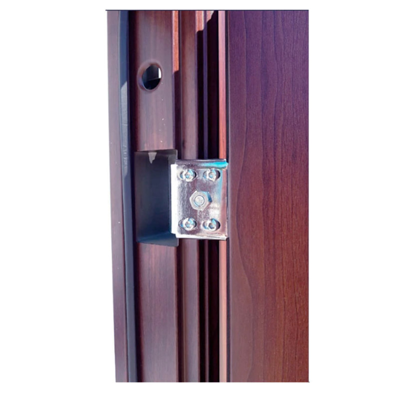 Puerta de seguridad color marron alto 2,05m ancho 86cm - Imagen 4
