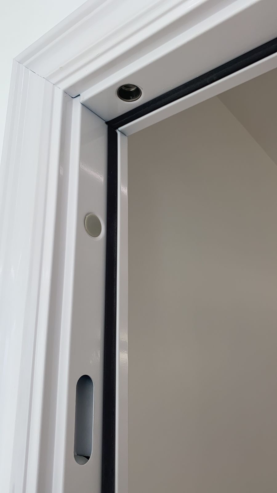 Puertas y ventanas vidrio templado Puerta de seguridad color blanca alto 2,05m ancho 86cm - Imagen 10
